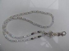 Beaded lanyard. clear for sale  LEWES
