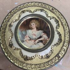MELTIS BEDFORD ENGLAND CHOCOLATE TIN BISCUIT CONFECTIONARY LADY PORTRAIT for sale  Shipping to South Africa