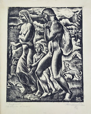 Armando baldinelli xilografia usato  Carrara
