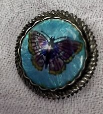 vintage silver butterfly wing brooch for sale  NORTHWICH