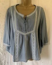 Chambray embroidered size for sale  ASHTON-UNDER-LYNE