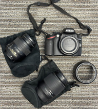 Usado, Nikon D3200 24,2 MP CMOS SLR digital con 18-55 mm 3,5-5,6 y 55-200 mm 4-5,6 segunda mano  Embacar hacia Argentina