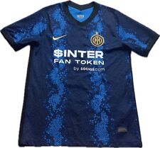 Usado, Camiseta deportiva de fútbol Nike Inter Milano para hombre M Home azul Edin Dzeko #9 2021-2022 segunda mano  Embacar hacia Argentina
