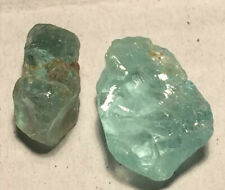 Faceting Rough Aquamarine 13ct 2 Stones Natural Very Clean Best Color & Grade,   for sale  Shipping to Canada
