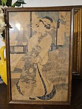 Antique japanese framed for sale  Marshall