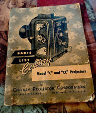 Century C CC 35 mm Proyector de Película Piezas Catálogo Libro Original Cine Cine, usado segunda mano  Embacar hacia Argentina