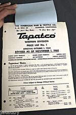 Vintage 1960 tapatco for sale  Lynden