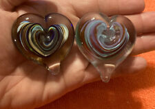 Heart paperweight two for sale  Alamo