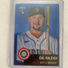 2021 Topps Chrome Platinum Anniversary Cal Raleigh Blue Prizm  for sale  Shipping to South Africa