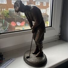 Bronze golfer statue for sale  STALYBRIDGE