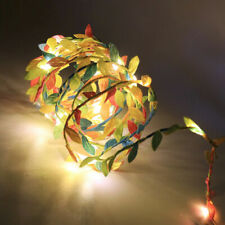 Usado, Hojas de flores LED Cuerda Luces de hadas Lámparas a batería Navidad Fiesta Decoración Reino Unido segunda mano  Embacar hacia Argentina