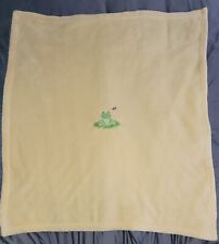 PB Piccolo Bambino Yellow Frog Dragonfly Plush Baby Blanket Security Lovey for sale  Shipping to South Africa