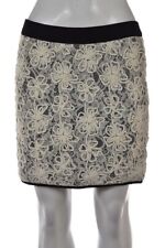 Used, English Rose Womens Skirt Size L Ivory Black Floral Above Knee Straight Casual for sale  Shipping to South Africa