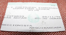 Ticket collectors CL FC Porto PSV Eindhoven 1992 Portugal Holland rare type na sprzedaż  PL