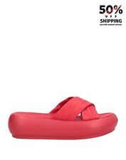 Used, RRP€162 ISLO ISABELLA LORUSSO Leather Sandals US8 UK5 EU38 Red Flat Flatform for sale  Shipping to South Africa