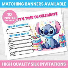 Stitch birthday party for sale  LEIGH