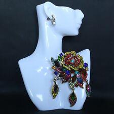 Used, Vintage Luxury Large Size Rhinestone Corsage Brooch Lapel Pin Accessories for sale  Shipping to South Africa