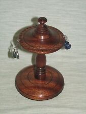 WOODEN EARRING STAND DARK OAK, LIGHT OAK or MAHOGANY HOLDER HANGER DISPLAY WOOD, used for sale  Shipping to South Africa