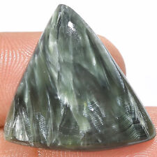 100% Natural Seraphinite Fancy Shape Cabochon Gemstone 17 Ct 22X22X5 mm EE-34163, used for sale  Shipping to South Africa