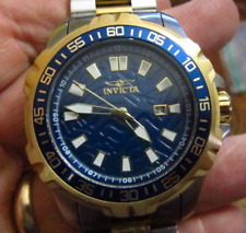 Invicta relógio masculino mergulhador profissional mostrador azul quartzo pulseira amarela de dois tons 25794 comprar usado  Enviando para Brazil