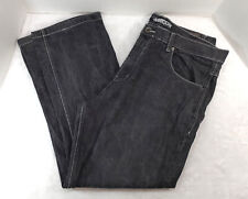 Jeans masculino vintage Mecca 42x32 Y2K bolso solto folgado hip hop desbotado denim cinza comprar usado  Enviando para Brazil