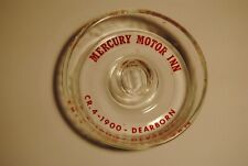 Bandeja de cenizas vintage Mercury Motor Inn CR 4-1900 Dearborn Michigan segunda mano  Embacar hacia Mexico