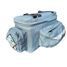 Used, Kangaroo Baggs Vintage Rack Trunk Bike Gear Bag Gray Made in USA Hi Vis Padded for sale  Shipping to South Africa