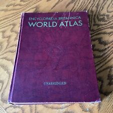 Usado, Antigo 1957 Enciclopédia Britânica Atlas Mundial Livro Mapas Completos Geográficos comprar usado  Enviando para Brazil