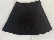 Minifalda plisada de gamuza negra Alice and Olivia Lee talla 0, usado segunda mano  Embacar hacia Argentina