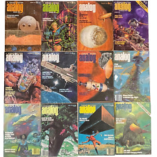 Tarjeta de 12 revistas analógicas de ciencia ficción 1973-80 Frank Herbert John Varley segunda mano  Embacar hacia Mexico