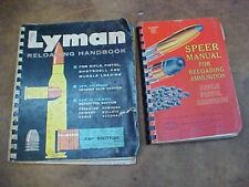 1967 Lyman 44th & 1962 Speer #5 Reloading Handbooks for sale  Shipping to South Africa