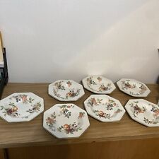 Johnson Brothers “Fresh Fruit” Octagon Rimmed Salad Soup Bowls 9 1/2” Set Of 7, used for sale  Shipping to South Africa