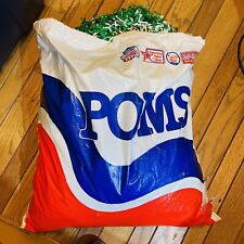 "Pompones grandes de colección verde y blanco Cheerleader Supply 18""-20"" bolsa original" segunda mano  Embacar hacia Argentina