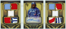 2022 Topps Triple Hilos Deca Reliquia Autógrafo Folleto Vlad Guerrero Jr. Oro/5, usado segunda mano  Embacar hacia Argentina