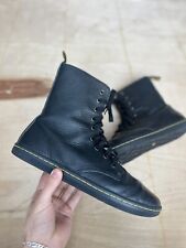 Dr Martens Stratford Womens Boots High Black Leather Floral Lining Punk US 11, used for sale  Shipping to South Africa
