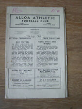 1952 alloa athletic for sale  Shipping to Ireland