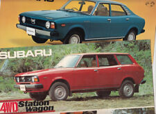 Dois folhetos 1977 SUBARU SEDAN & 4WD STATION WAGON 2 páginas 1600 comprar usado  Enviando para Brazil