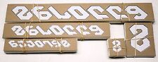 Genuine NOS Serotta Ultra Thin Bike Frame Decals OEM White / Black Stickers, used for sale  Shipping to South Africa