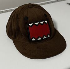 Domo NHK Fuzzy Bear Hat Large/Extra Lg Brown Terry Snap Back Hat Anime for sale  Shipping to South Africa