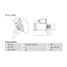 Cashback bosch starter for sale  BIRMINGHAM