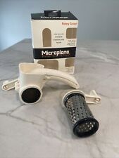 Microplane Rotary Cheese Grater Fine & Coarse Grates White with box for sale  Shipping to South Africa