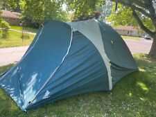 Large Vintage Hillary Canvas Top Tent  approx 8x10 With 5ft Front Screen room for sale  Shipping to South Africa