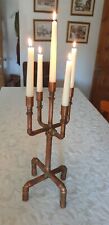 Rustic copper candelabra for sale  DARTFORD