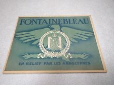 Fontainebleau relief anaglyphe d'occasion  Nancy-