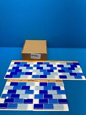 Paquete de 5 azulejos de piscina nacionales de 1"" x 2"" llaves azulejos de vidrio azul azulejos de piscina LLAVES-BLUEBL1X2, usado segunda mano  Embacar hacia Argentina