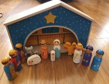 Childrens wooden nativity for sale  Shipping to Ireland