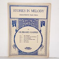 Antique 1913 Wild Flowers And Butterflies Piano Sheet Music by Hubbard Harris for sale  Shipping to South Africa