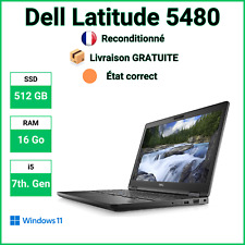 🥇✅ 14" Dell Latitude 5480 i5-7300 16 Go DDR4 512 SSD Windows 11 ⭐⭐⭐⭐⭐ na sprzedaż  Wysyłka do Poland