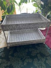 Vintage white wicker for sale  Canfield
