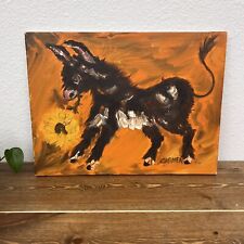 Oil painting donkey for sale  Chino